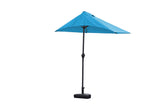 9" Aqua Outdoor Side Wall Umbrella